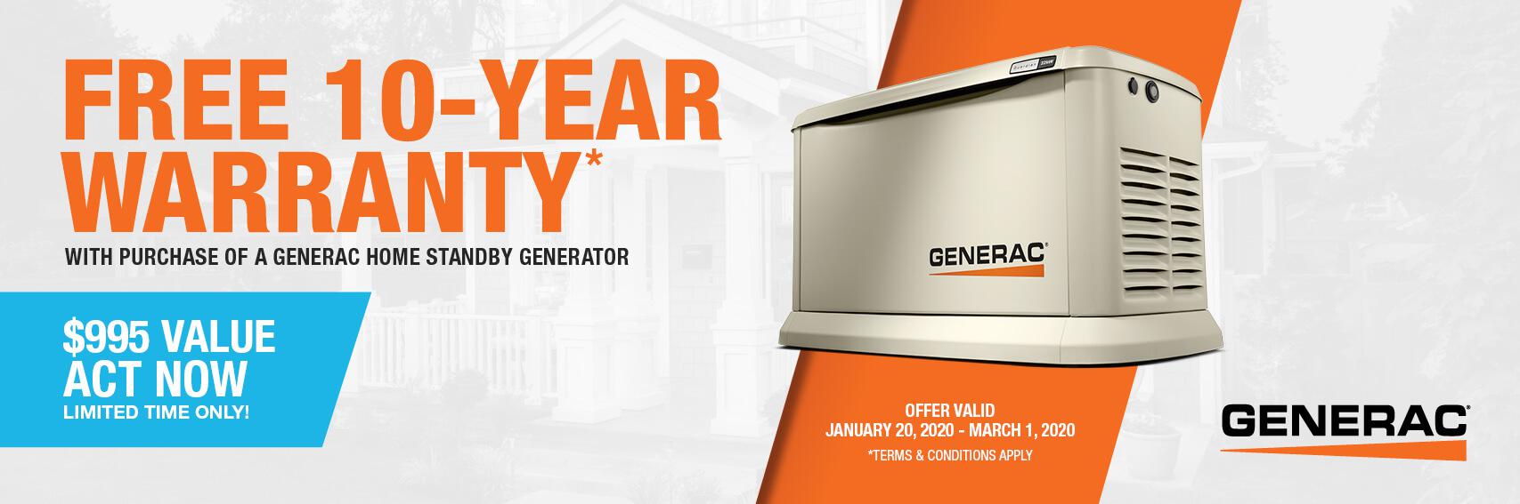 Homestandby Generator Deal | Warranty Offer | Generac Dealer | North Providence, RI